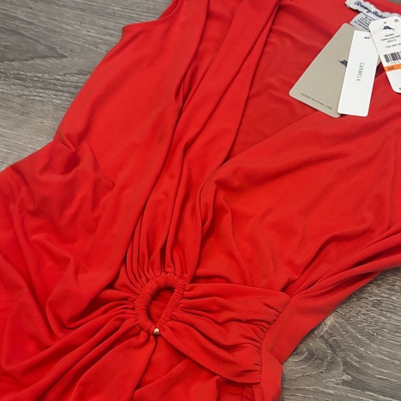 Tommy Bahama Vibrant Red Midi Dress - Picture 7 of 11